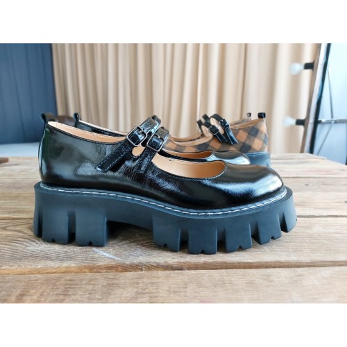 Туфли Мери Джейн чорные 1