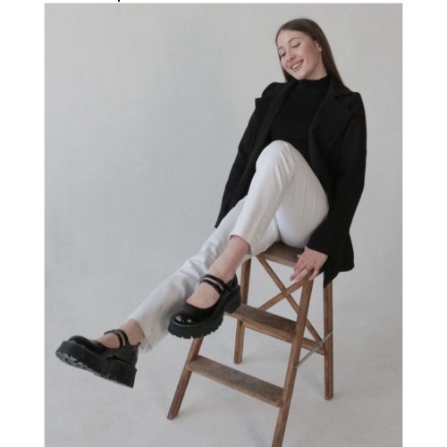 Туфли Мери Джейн чорные 3