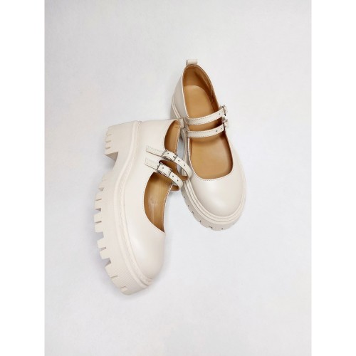 Туфли Мери Джейн молочные 1