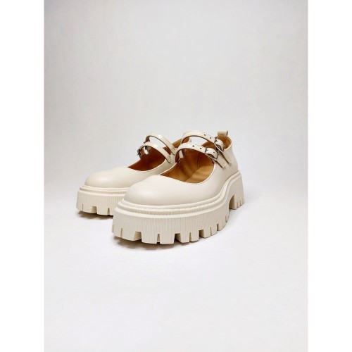 Туфли Мери Джейн молочные 3