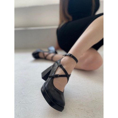 Туфли Леди Мери черные 1