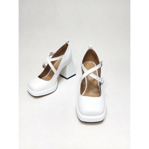 Туфли Леди Мери белые 4