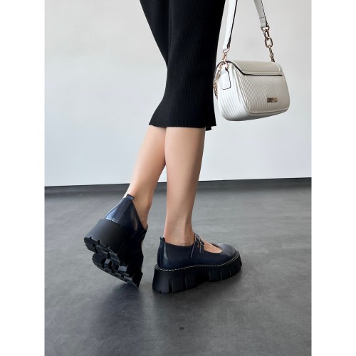 Туфлі Мері Джейн сині 5