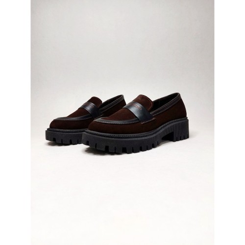 Лофери А-28 шоколад замша 3