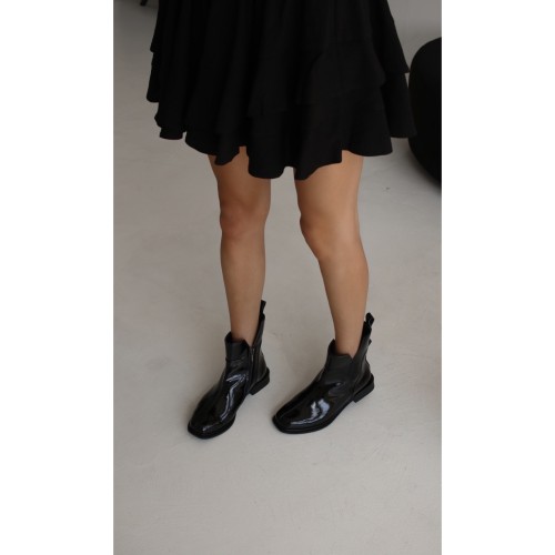 Черевики  Тюльпан Чорні лакові 5