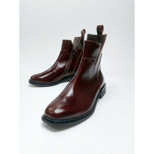 Черевики  Тюльпан шоколад лакові 2