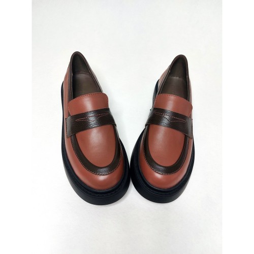 Лоферы А 5133 карамель 1