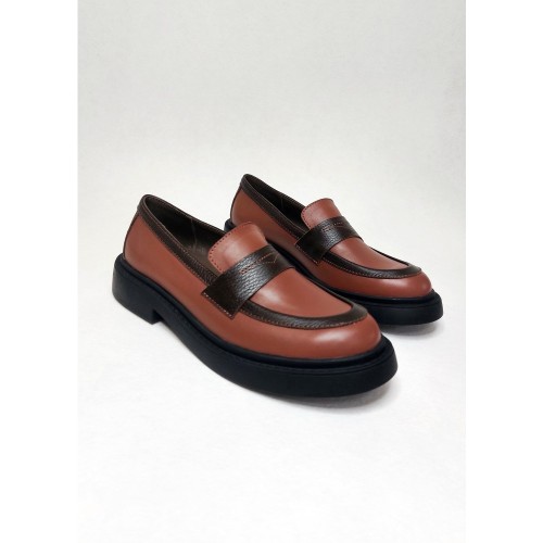 Лоферы А 5133 карамель 3