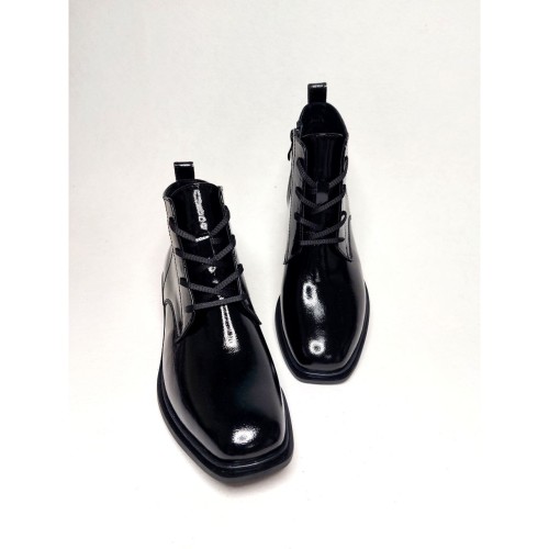 Хайтопи 2566 лаковані чорні 2