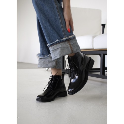 Хайтопи 2566 лаковані чорні 3