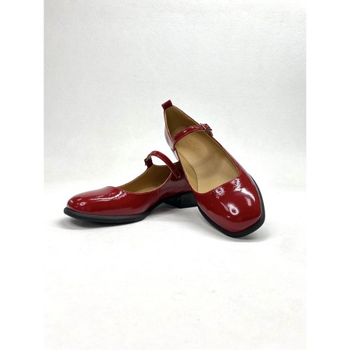 Балетки Мері Джейн червоні лаковані 1