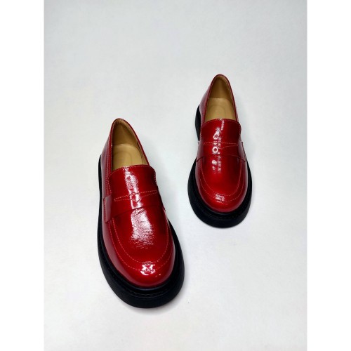 Лоферы А 5133 червоні 1