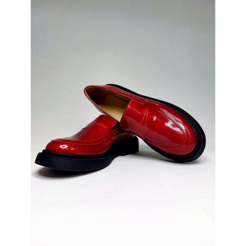 Лоферы А 5133 червоні 2