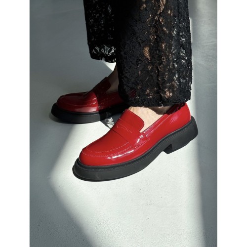 Лоферы А 5133 червоні 3