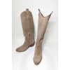 Козаки чоботи замша, бежеві mini 1