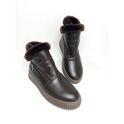 Уггі темний шоколад, гладка шкіра 1