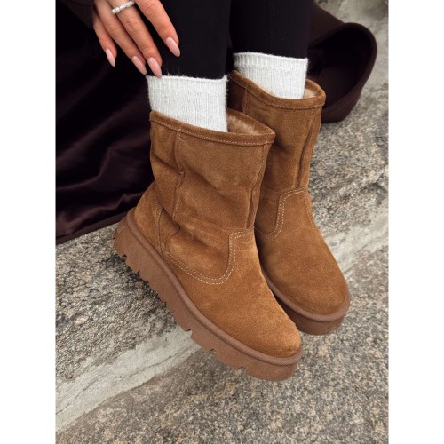 Уггі пісочні з отворотом, замша 5