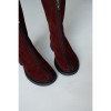 Чоботи зі змійками, бордо mini 6