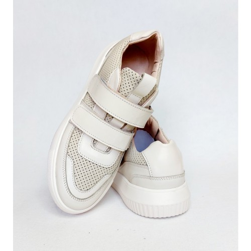 Кеди на липучках молочні 1