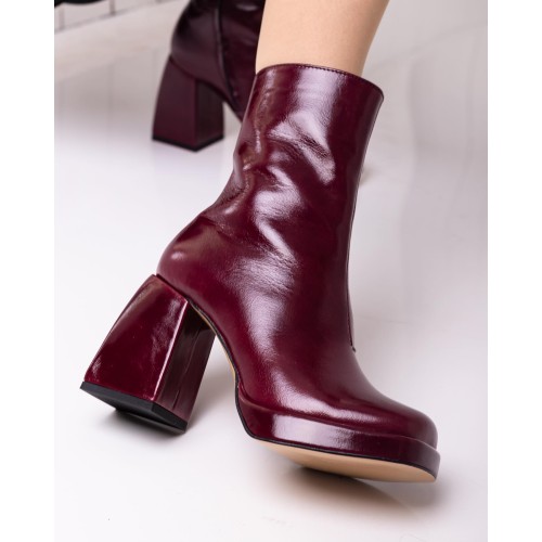 Ботильони "Вікторія" бордові 3