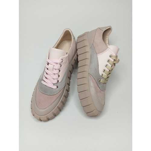 Кеди ЗЕФІР бежево-рожеві 2