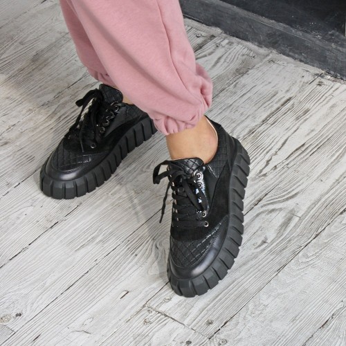 Кеди ЗЕФІР чорні 3