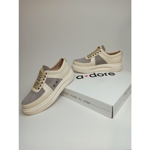 Кеди QUEEN - 15 капучиново-бежеві 3