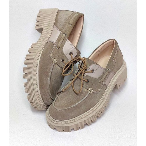 Топсайдери А - 24 бежеві замшеві 1