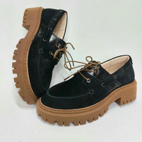 Топсайдери А - 24 чорні замшеві 1