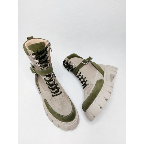 Черевики ЛВ -   капучіно  зелений 1