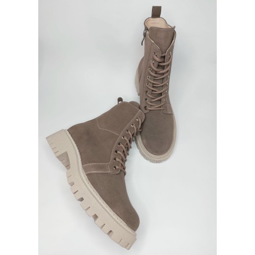 Черевики А - 01 бежеві замшеві 2