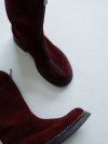 Чоботи зі змійками, бордо mini 