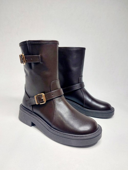 Напівчоботи URBAN, темний шоколад 