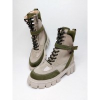 Черевики ЛВ -   капучіно  зелений