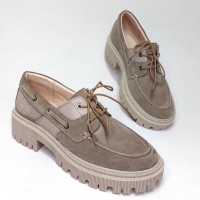 Топсайдери А - 24 бежеві замшеві