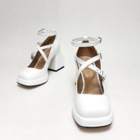 Туфлі Леді Мері білі