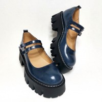 Туфлі Мері Джейн сині